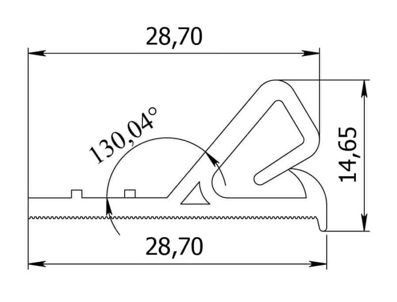 (PVC) Profil stěnový (Clipso) 2,5m - Image 4